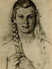 <a href="http://wolfgang-willrich.de/page/werkverzeichnis/nach-motiven/koepfe/frauen/frauen/Zopfflechtendes_Maedchen.php" target="_self">Weitere Informationen - bitte hier klicken
</a>