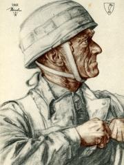 <a href="http://wolfgang-willrich.de/page/werkverzeichnis/nach-motiven/koepfe/soldaten/fallschirmjaeger/Meindl_Eugen_3.php" target="_self">Weitere Informationen - bitte hier klicken
</a>