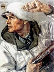 <a href="http://wolfgang-willrich.de/page/werkverzeichnis/nach-motiven/koepfe/soldaten/heer/eggemann_walter.php" target="_self">Weitere Informationen - bitte hier klicken
</a>